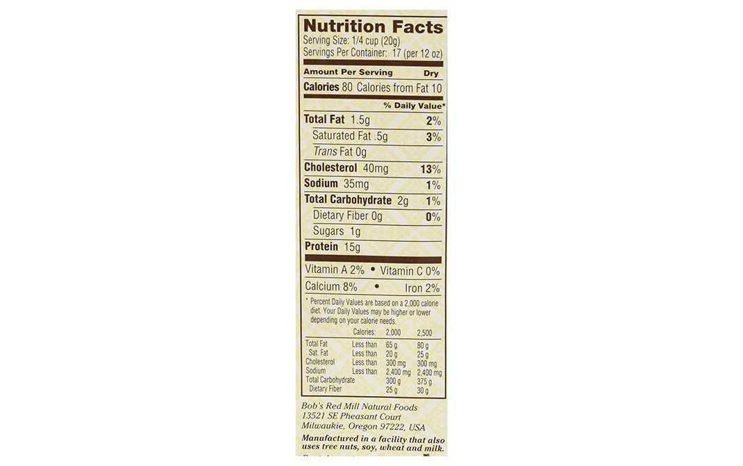 Bob's Red Mill Whey Protein Powder    Pack  340 grams